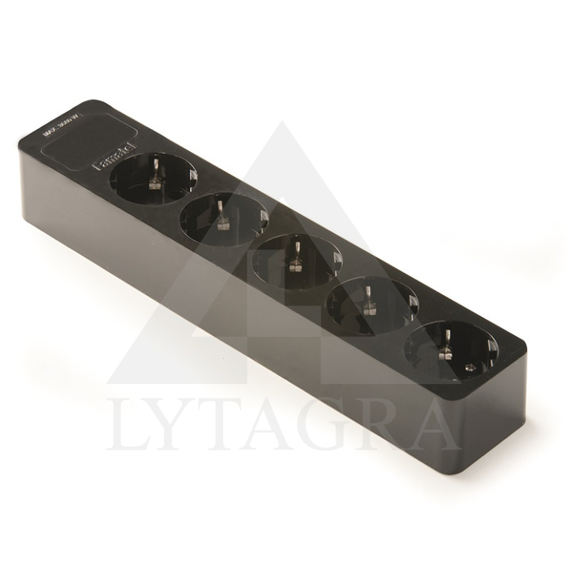 ROZETĖ SU ĮŽEM. 2505-N JUODA FAMATEL