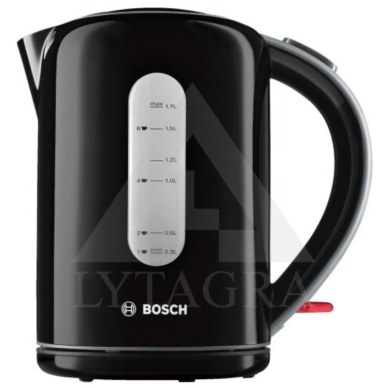 Bosch TWK7603 Virdulys, 1.7 l, juodas