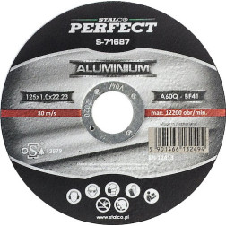 Aliuminio pj. diskas STALCO 125x1mm