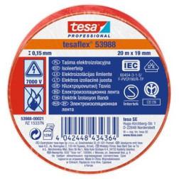 TESA izoliacinė juosta raudona 20mx19mm