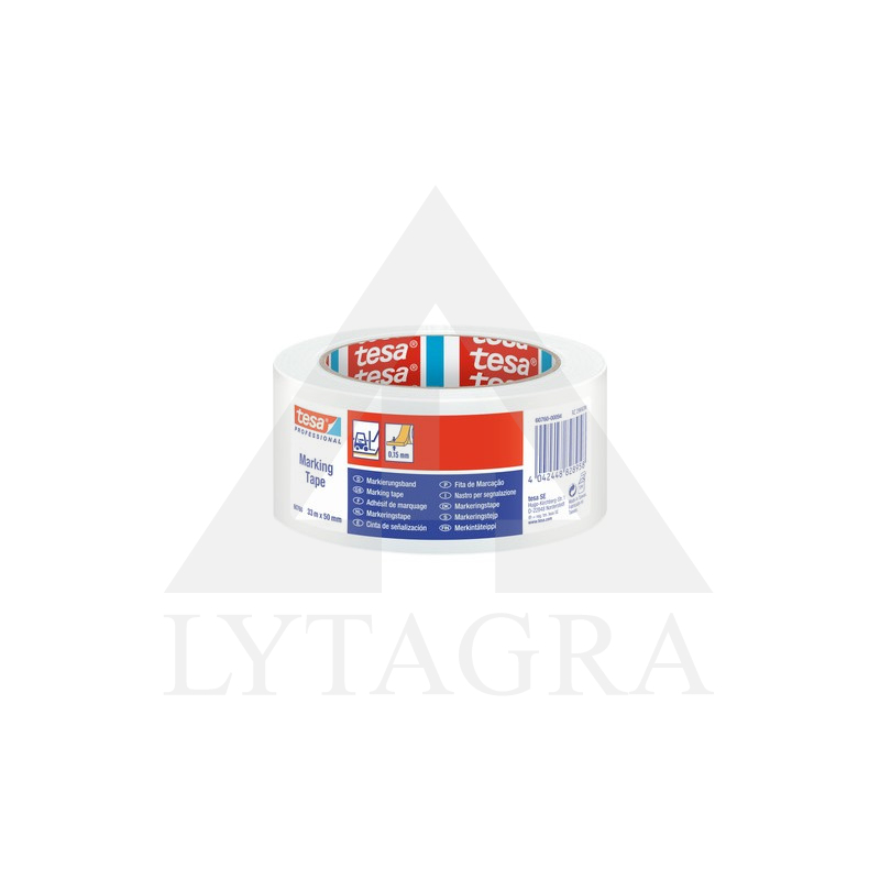 TESA grindų žymėjimo juosta BALTA 33x50