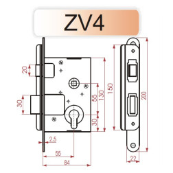 ĮLEIDŽ SPYNA ZV-4 407Z-35801/22-43 RUDA