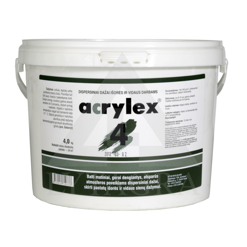 ACRYLEX 4 FASAD.EMULS.DAŽAI/15KG/10L