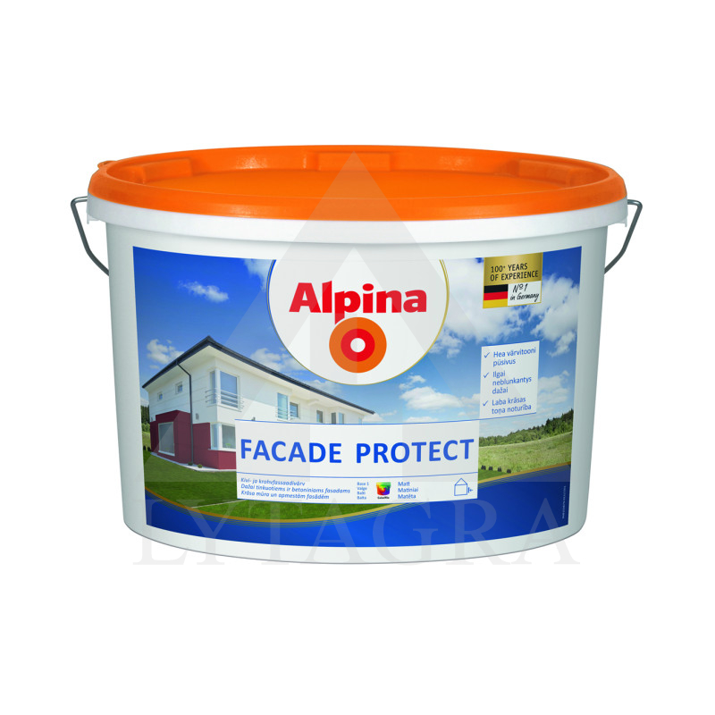 Fasadiniai dažai ALPINA Facade protect,  B1,  10l