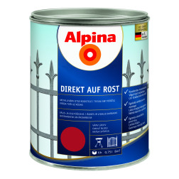 RAUDONI METAL.DAŽAI 0.75L ALIPINA DIREKT AUF ROST RAL3000