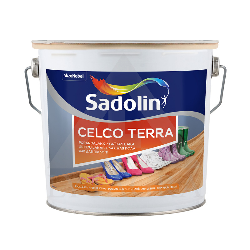 Grindų lakas Sadolin CELCO TERRA 45 pus. blizg 2.5ltr