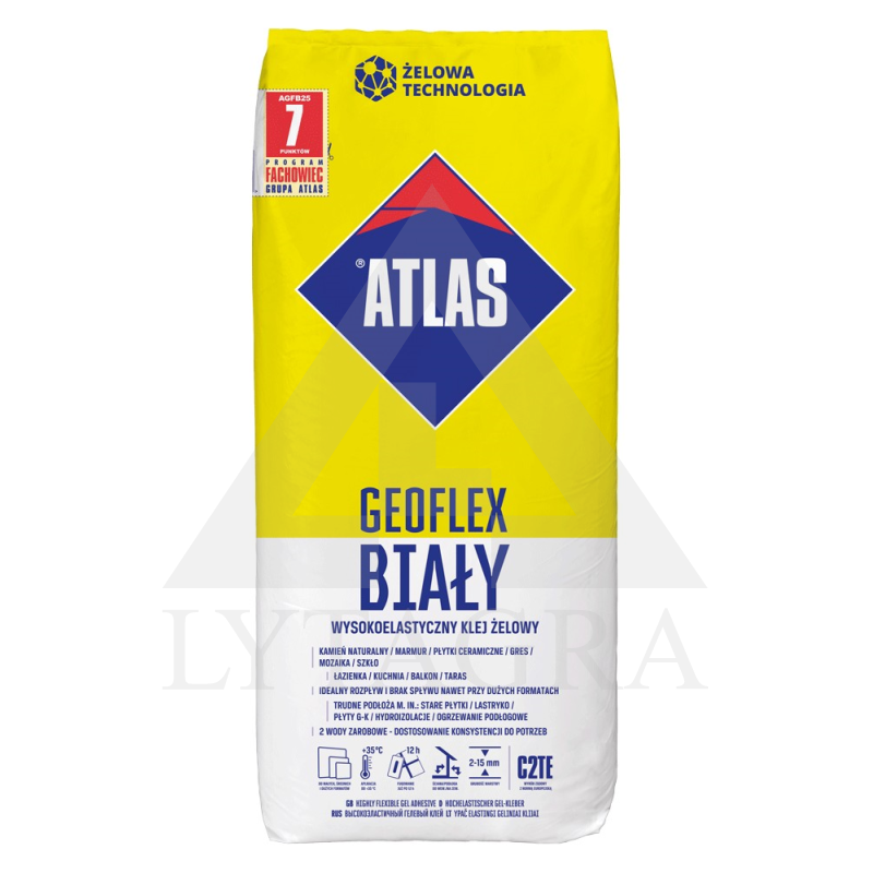ATLAS GEOFLEX BALTI 25KG PLYT.KLIJAI