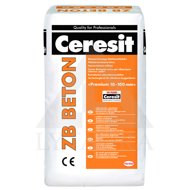 MIŠINYS BETONO CERESIT ZB 25KG SMULKIAGRŪDIS