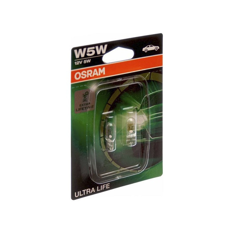 OS-2825ULT-02B OSRAM LEMPUTĖS W5W 12V 5W W2.1X9.5D