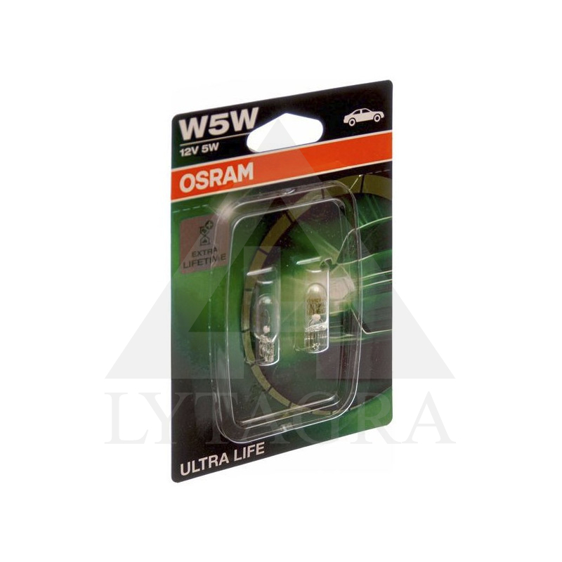 OS-2825ULT-02B OSRAM LEMPUTĖS W5W 12V 5W W2.1X9.5D