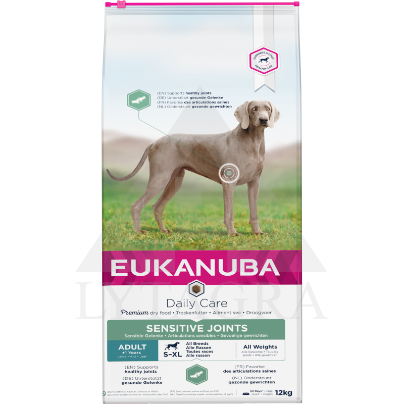 Ėdalas  šunims, turintiems jautrius sąnąrius   EUKANUBA 12 kg