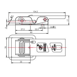 Borto užraktas BX ZB-06/Z-06