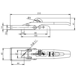 Borto užraktas BX ZB-01A/Z-01