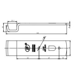 Borto užraktas BX ZB-01A/Z-01