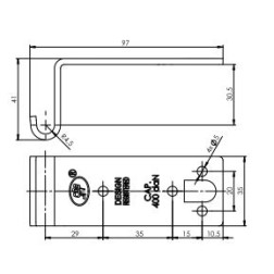 Borto užraktas BX ZB07/Z-07