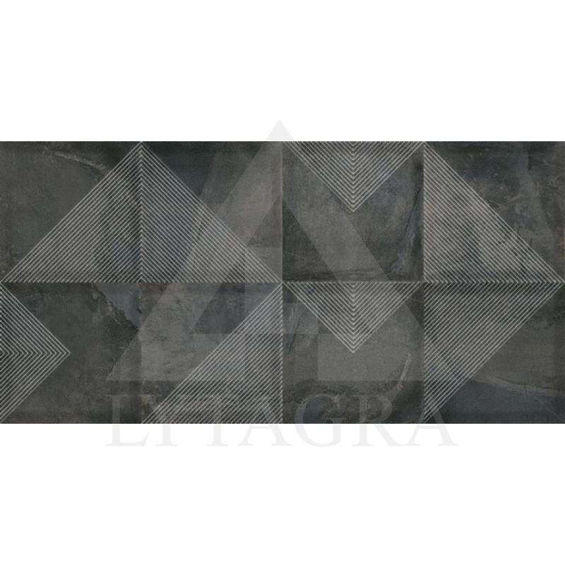Glazūruotos keraminės sienų plytelės SLATE NERO DECOR , 30 x 60 cm , I rūšis