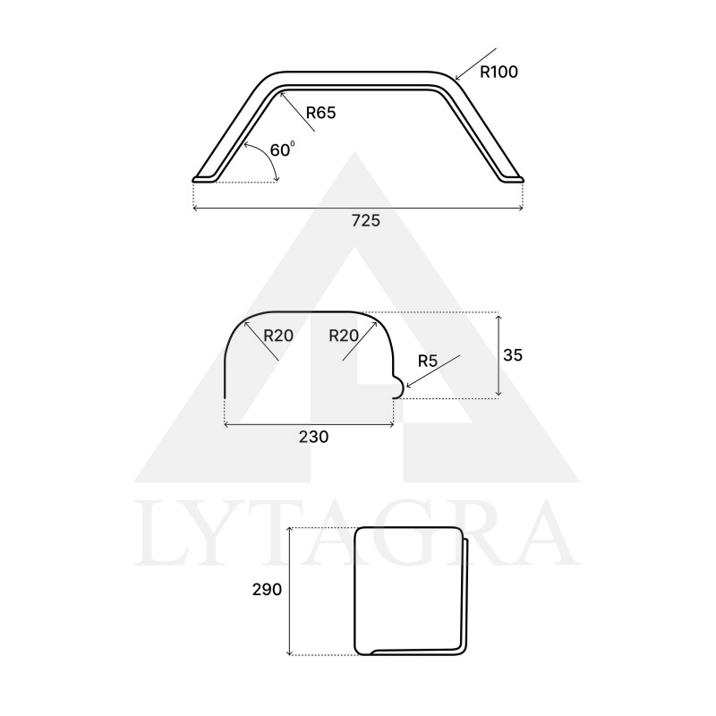 VAZ 19384 sparnas ratui R13