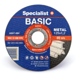 Met. pj. diskas BASIC 125x1,2x22 mm