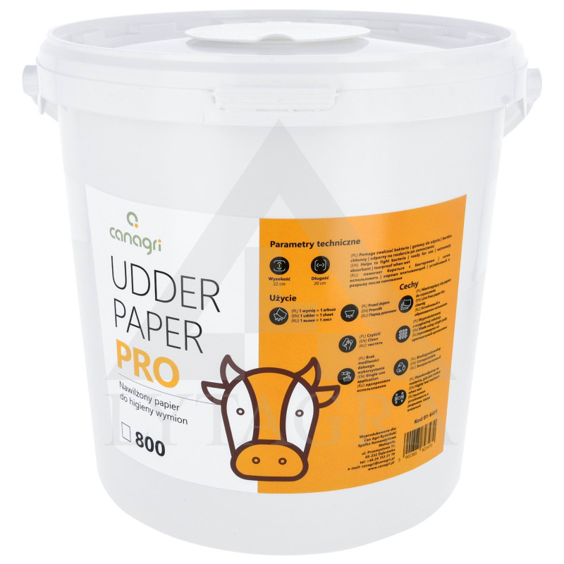 Drėgnos servetėlės tešmeniui kibire 22 X 20 cm, 800 vnt 01-6411