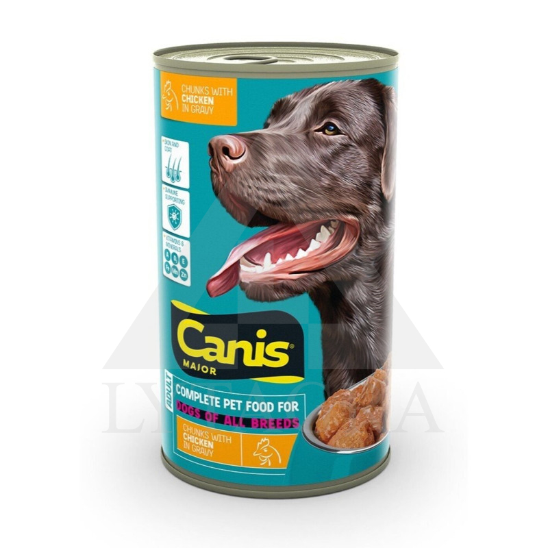 Konservai šunims Canis Major su vištiena 1250 g