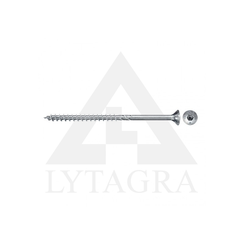 Medsraigčiai TORX 6,0x200 balti 100