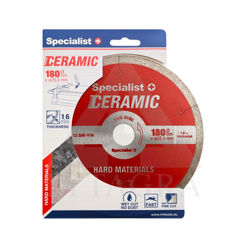 Deim. diskas CERAMIC 180x25,4/8x1,6 mm