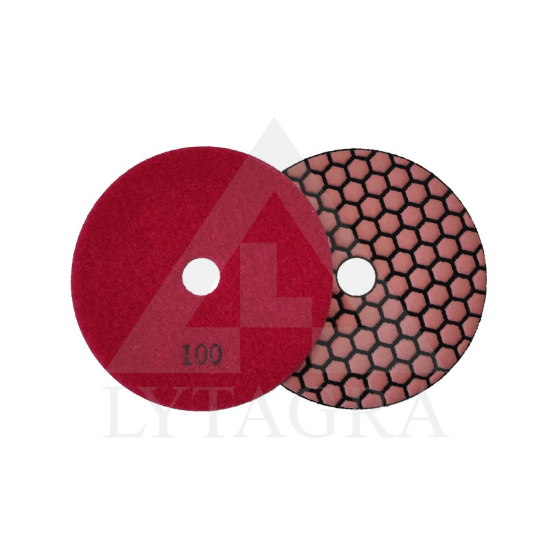 Diskas deimantinis akmens poliravimui kibus 125mm P100 (sausas)