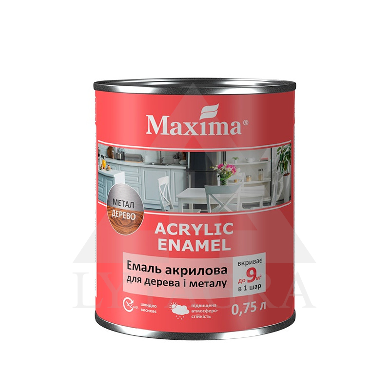 Akrilinė emalė MAXIMA, naktinis dangus, 0.75 l Akrilinė emalė MAXIMA, naktinis dangus, 0.75 l