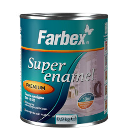 Alkidinė emalė FARBEX PF-115, juoda, 0.3 kg