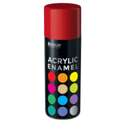 Akrilinė aerozolinė emalė BIODUR, ugnies raudonumo RAL3000, 400 ml