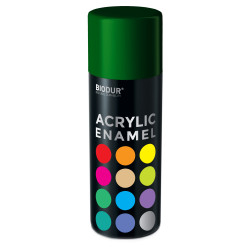 Akrilinė aerozolinė emalė BIODUR, tamsiai žalia RAL6005, 400 ml