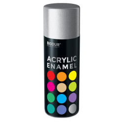 Akrilinė aerozolinė emalė BIODUR, balta blizgi RAL9010, 400 ml