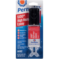 KLIJAI EPOKSIDINIAI PERMATEX® 500° HIGH HEAT EPOXY