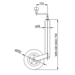 RATUKAS ATRAMINIS CKM-05 48MM 1550548