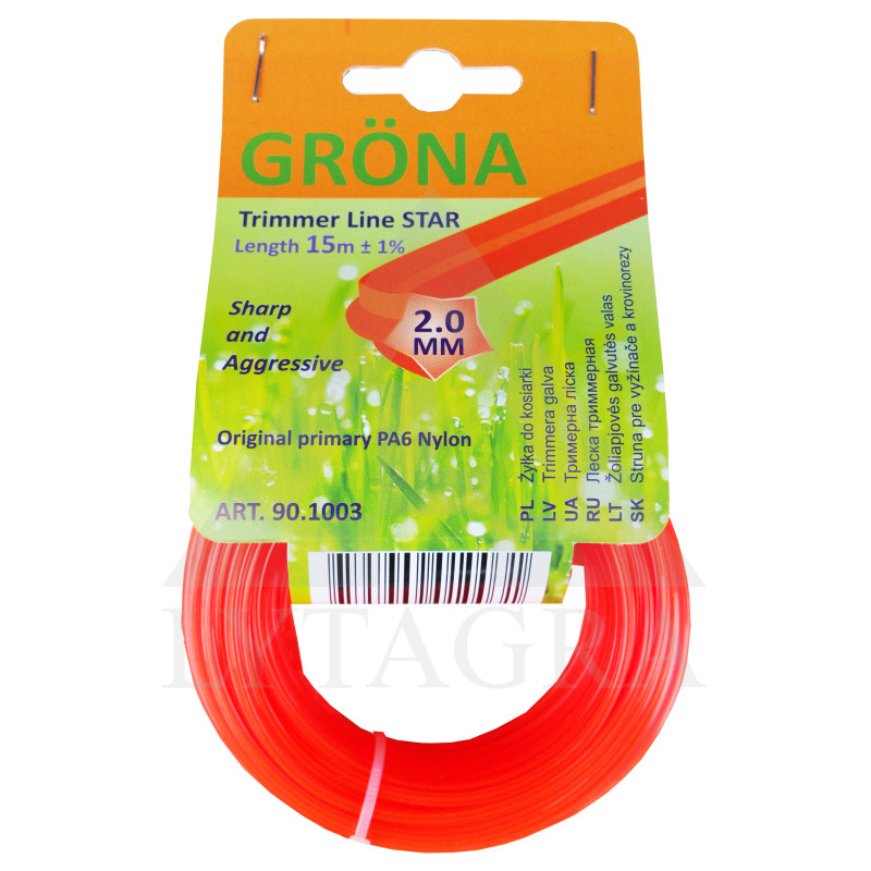 Trimerio valas 2,0x15 žvaigždės forma / GRONA / 90.1003