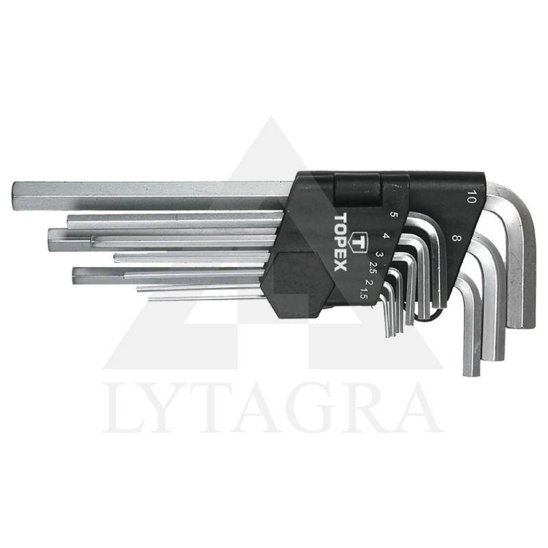 Raktas šešiakampis 9 vnt, 1.5-10 mm