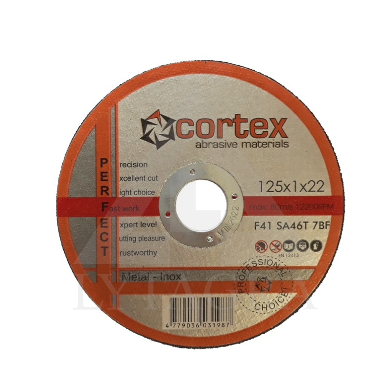 DAA Met/ Inox 125x1x22.2 SA 46TBF F41 80m/s Cortex Perfect