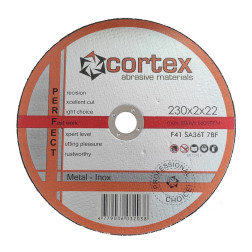DAA Met/ Inox 230x2x22.2 SA 36TBF F41 80m/s Cortex Perfect