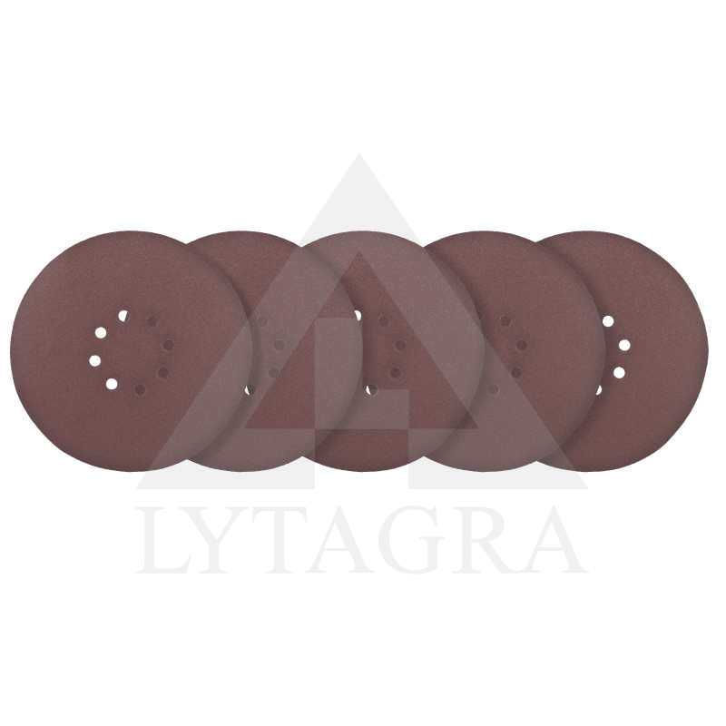 Švitrinis popierius apvalus Dedra DED7749A5 225mm GR180 5vnt.