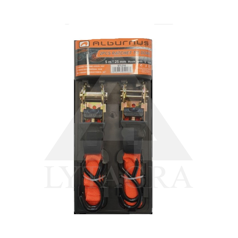 KROVINIO TVIRTINIMO JUOSTA 5M   25 MM 2 VNT