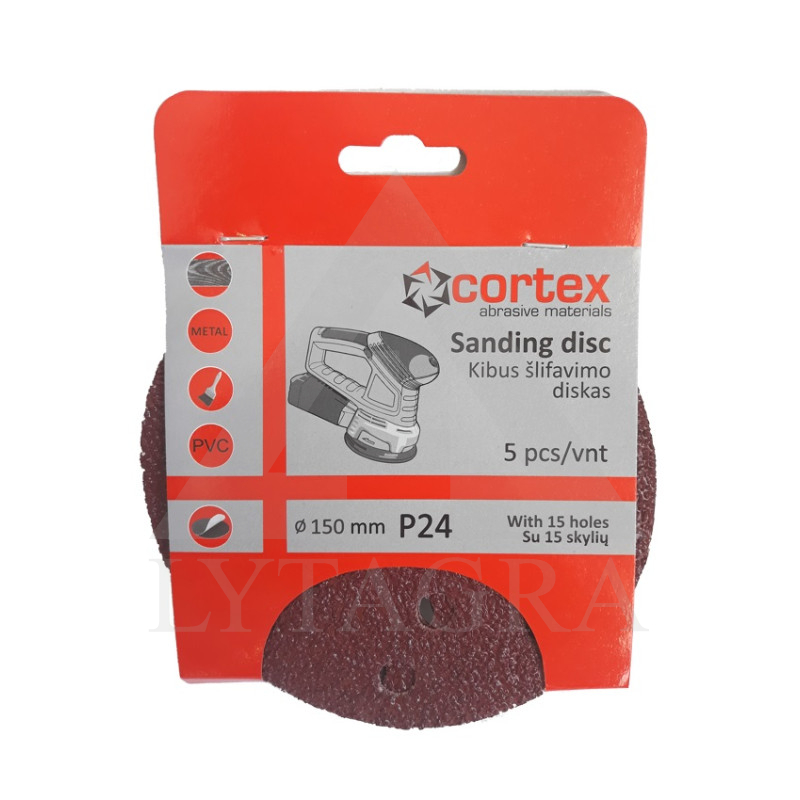 Diskas kibus Cortex P24 150mm 15 skyl ( 5 vnt )
