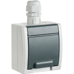 LIZDAS 10A/250V AQUANT IP65 PILKA 1244-65
