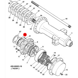 Riebokšlis 904/50033 JCB 127x160x16