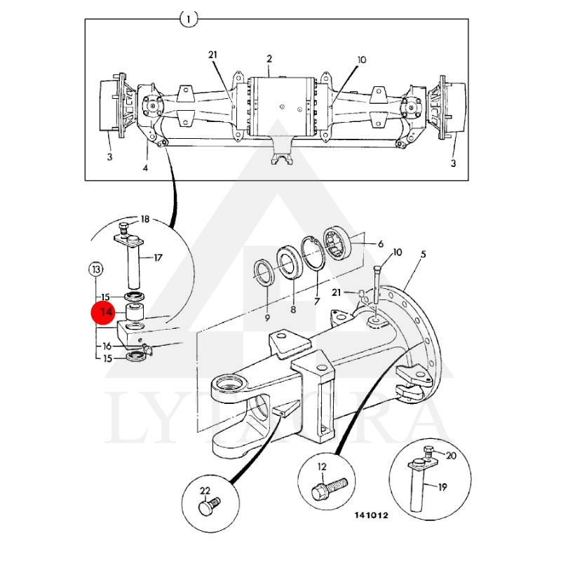 Įvorė 808/00353 JCB 33x30x25