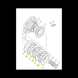 Frikcinis stabdžių diskas 458/20353 222x49x3,9mm JCB