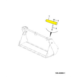 Kaištis 811/90485 811/80018 JCB 198x38mm