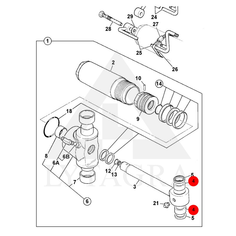 Įvorė 809/00177 JCB 55x65x56