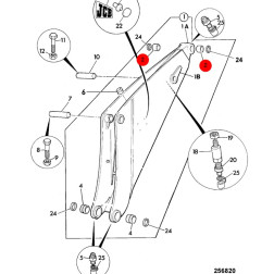 Įvorė 809/00131 JCB 60x70x62mm