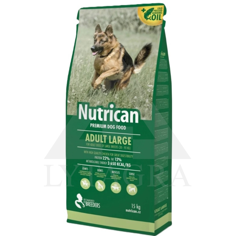 NUTRICAN ADULT LARGE 15 KG.ŠUNIMS