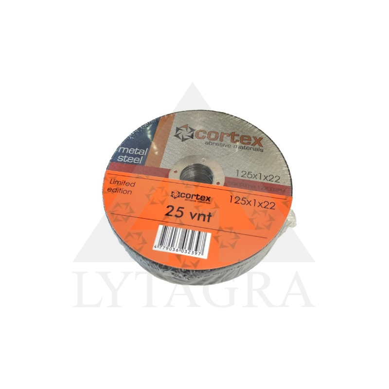 18217 DAA METALUI 125X1X22 A 30 RBF F41 80M/S 25VNT. CORTEX